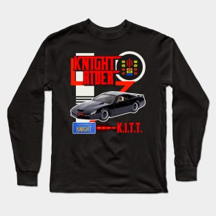 Knight Rider KITT Car Racing Style Design Long Sleeve T-Shirt